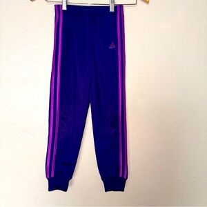 Adidas Little Girls Purple Joggers Size 6x